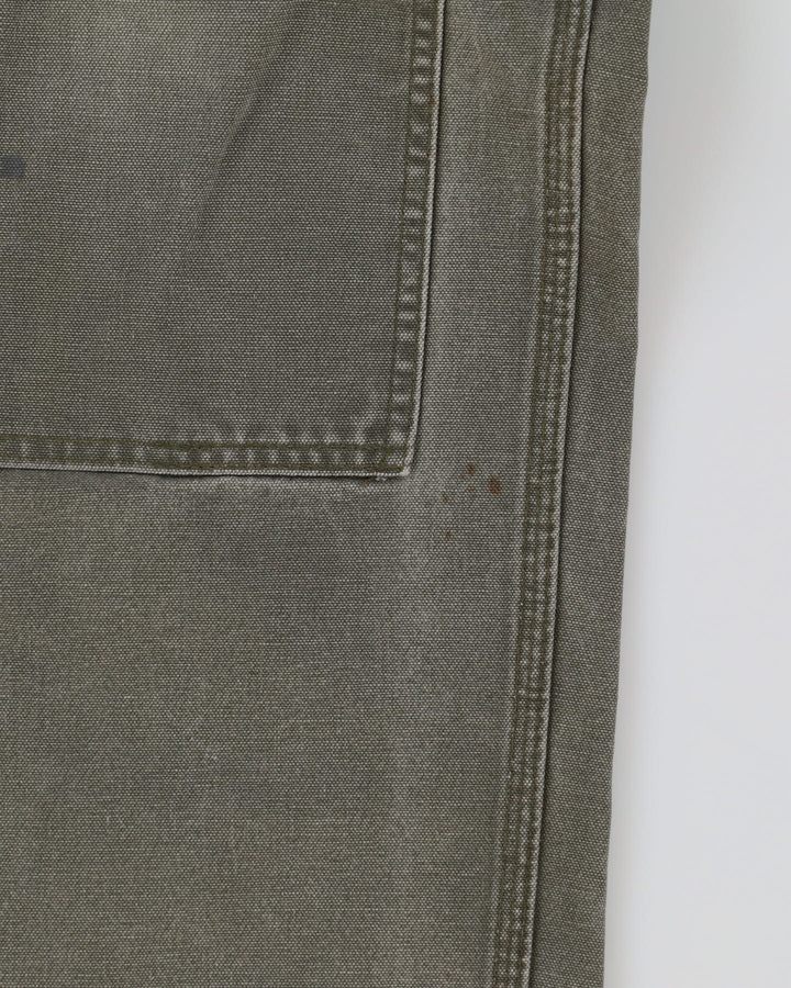 Vintage 90s Carhartt Green Double Knee Workwear Jeans - W38 L29