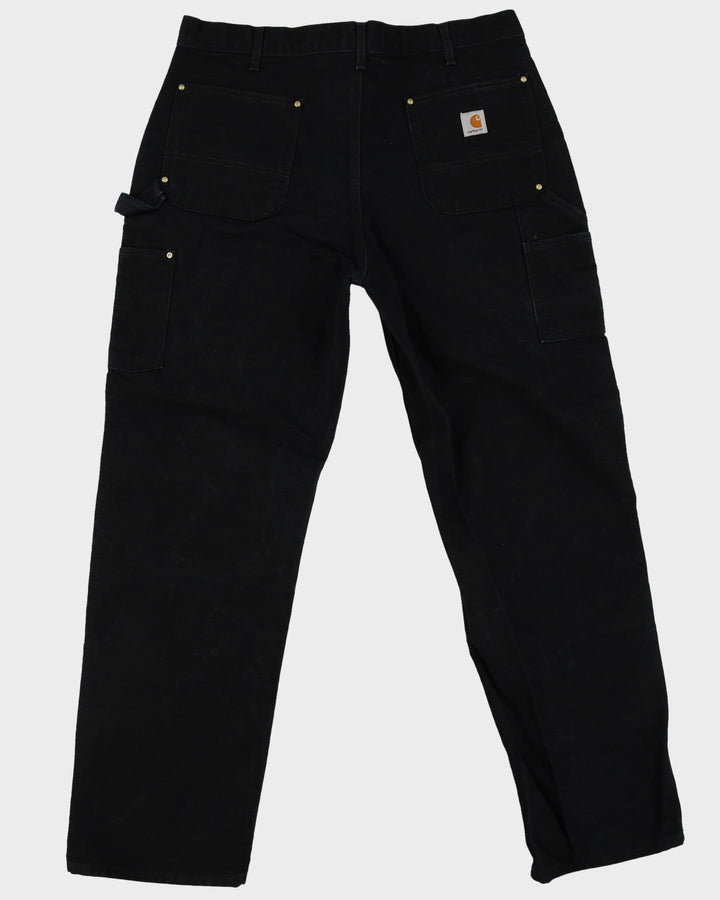 Carhartt Black Double Knee Workwear Jeans - W38 L32