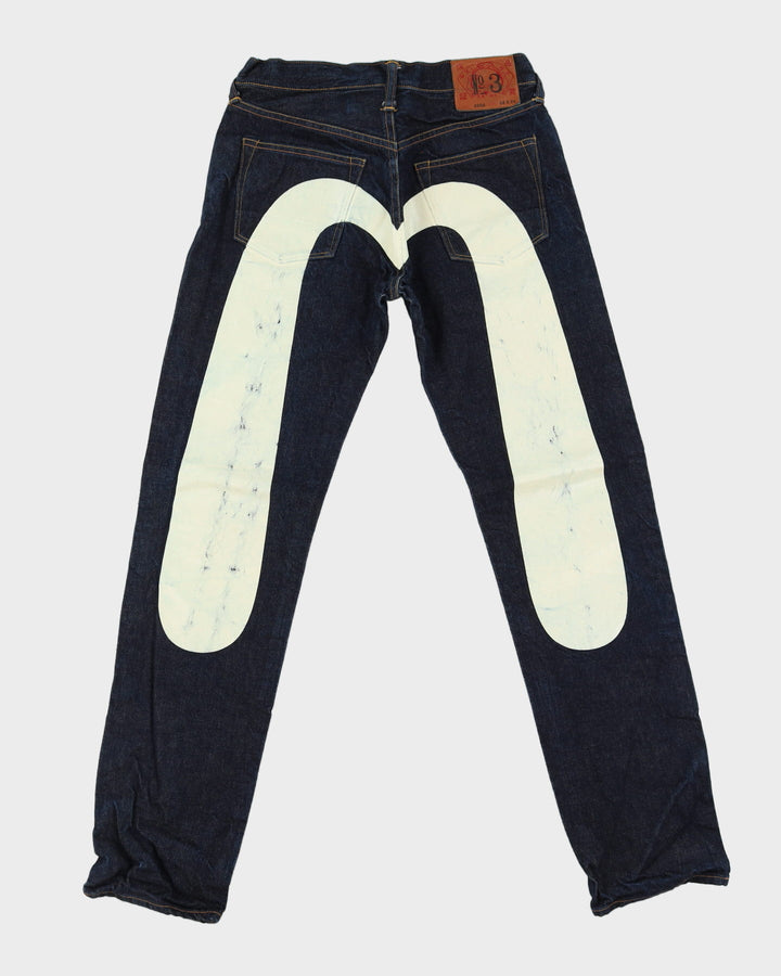 00s Y2K Evisu Dark Wash Blue Jeans - W28 L32