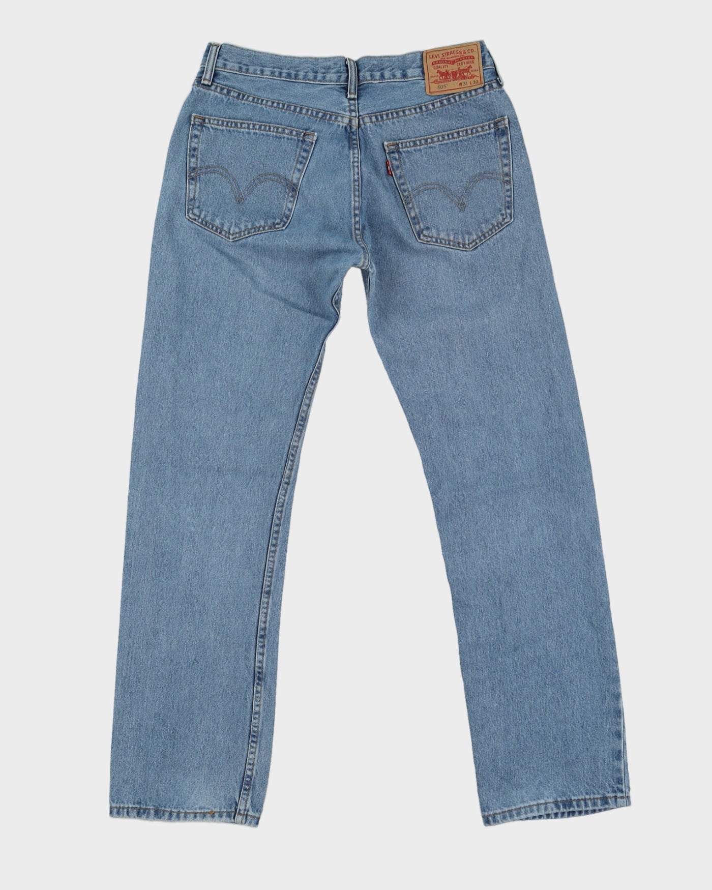 Levi's 505 Blue Light Washed Jeans - W31 L32