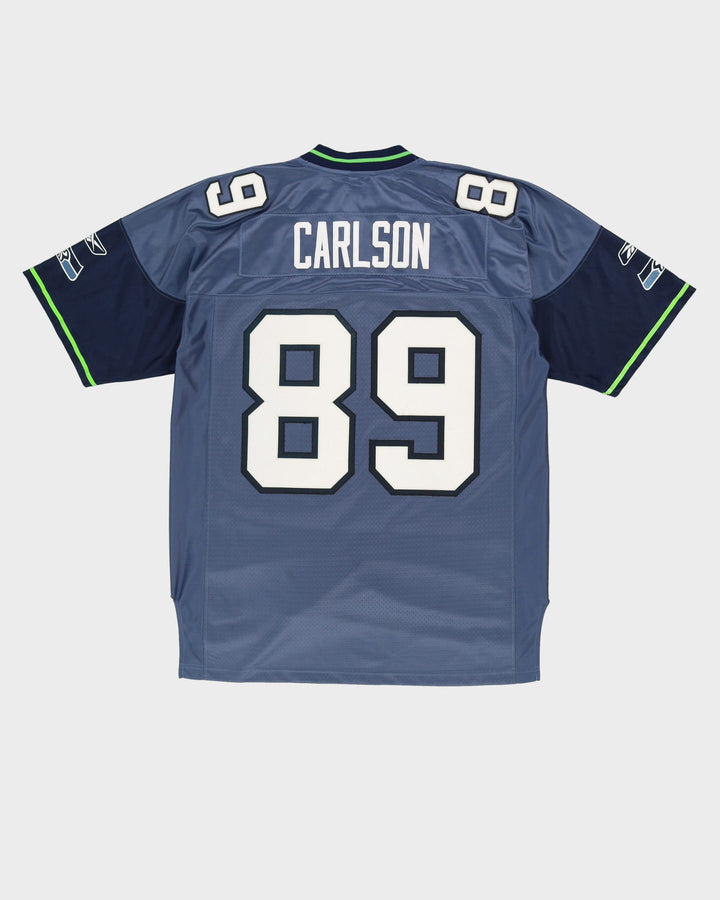 John Carlson #89 Seattle Seahawks Navy Reebok NFL Jersey - L