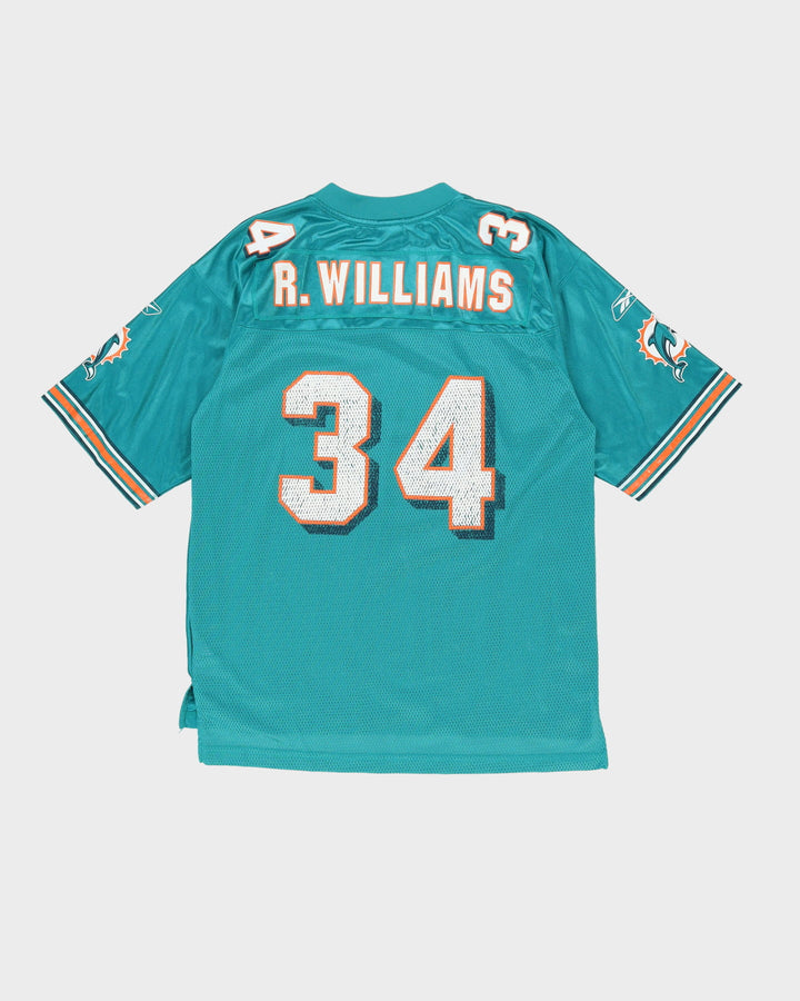 Ricky Williams #34 Miami Dolphins Blue Reebok NFL Jersey - M