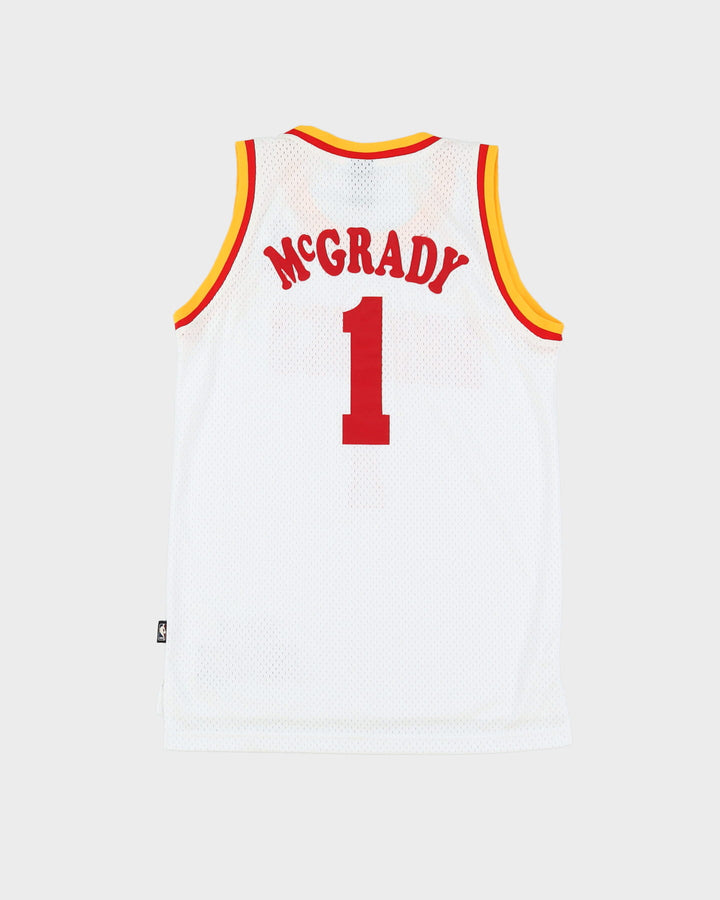 Tracy McGrady #1 Houston Rockets Reebok White / Red NBA Basketball Jersey - S