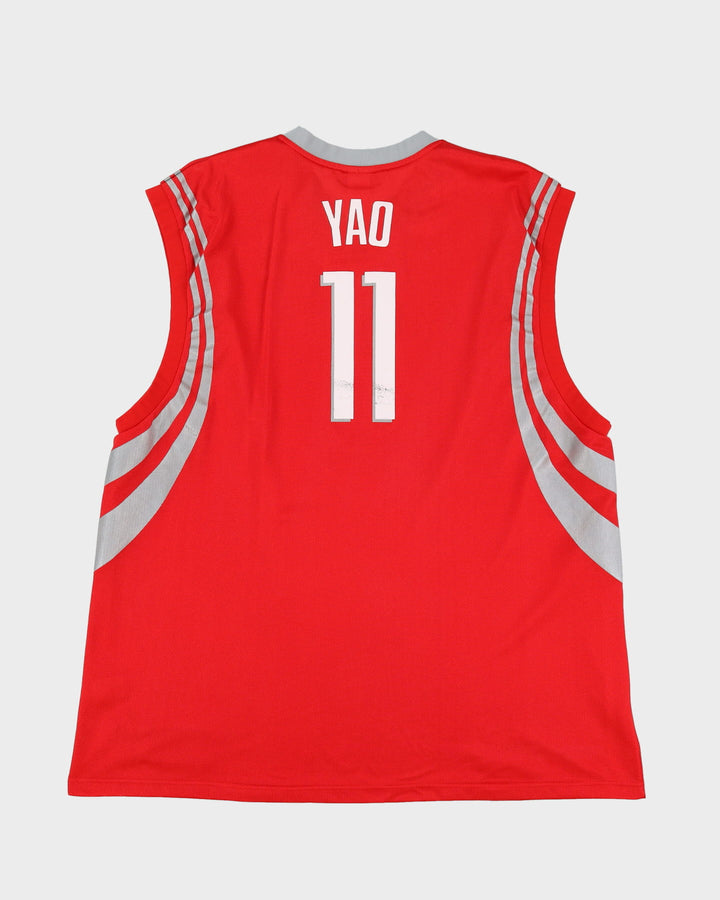 Yao Ming #11 Houston Rockets Reebok Red NBA Basketball Jersey - XXXL