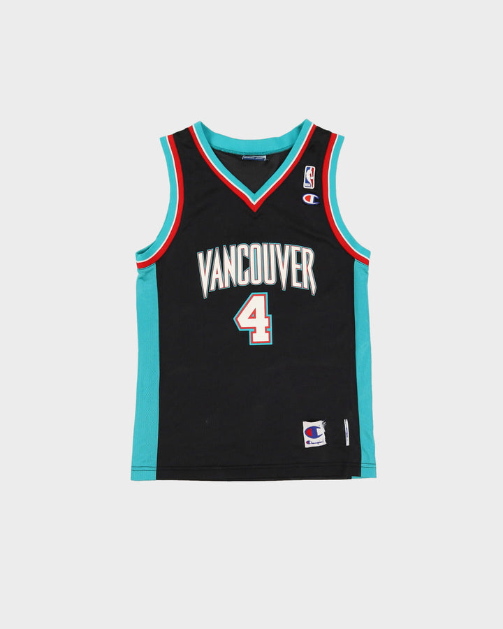 2000 Stromile Swift #4 Vancouver Grizzlies Champion NBA Basketball Jersey - XS
