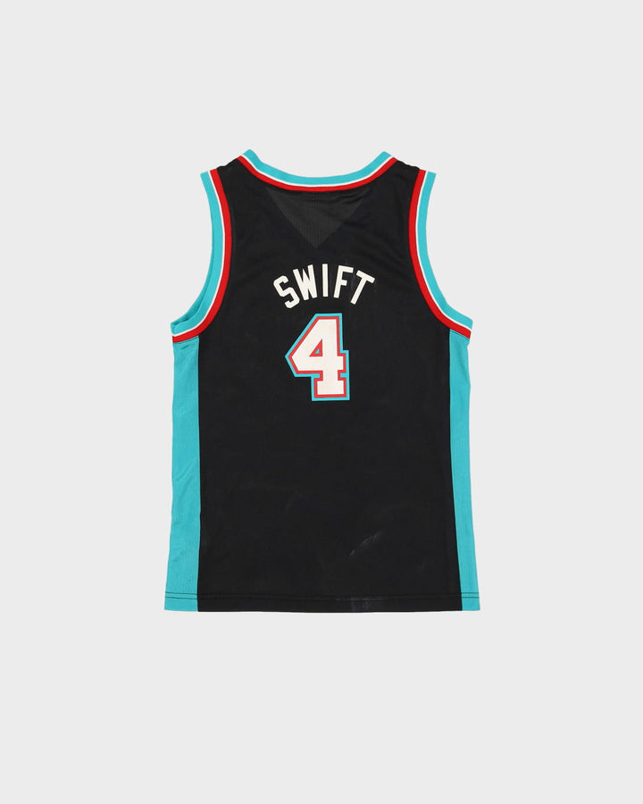 2000 Stromile Swift #4 Vancouver Grizzlies Champion NBA Basketball Jersey - XS
