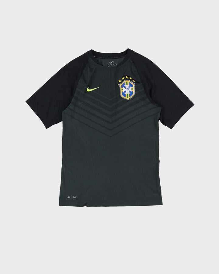 Brazil Nike Black Dri-Fit Training Football Shirt / Jersey - S