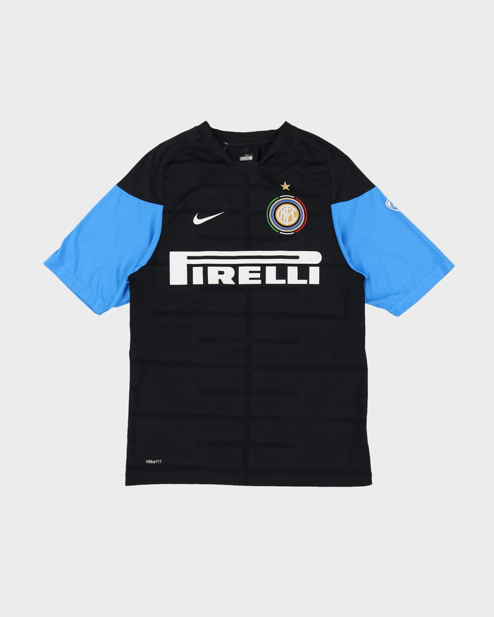 Inter Milan Nike Blue / Black Football Shirt / Jersey - S