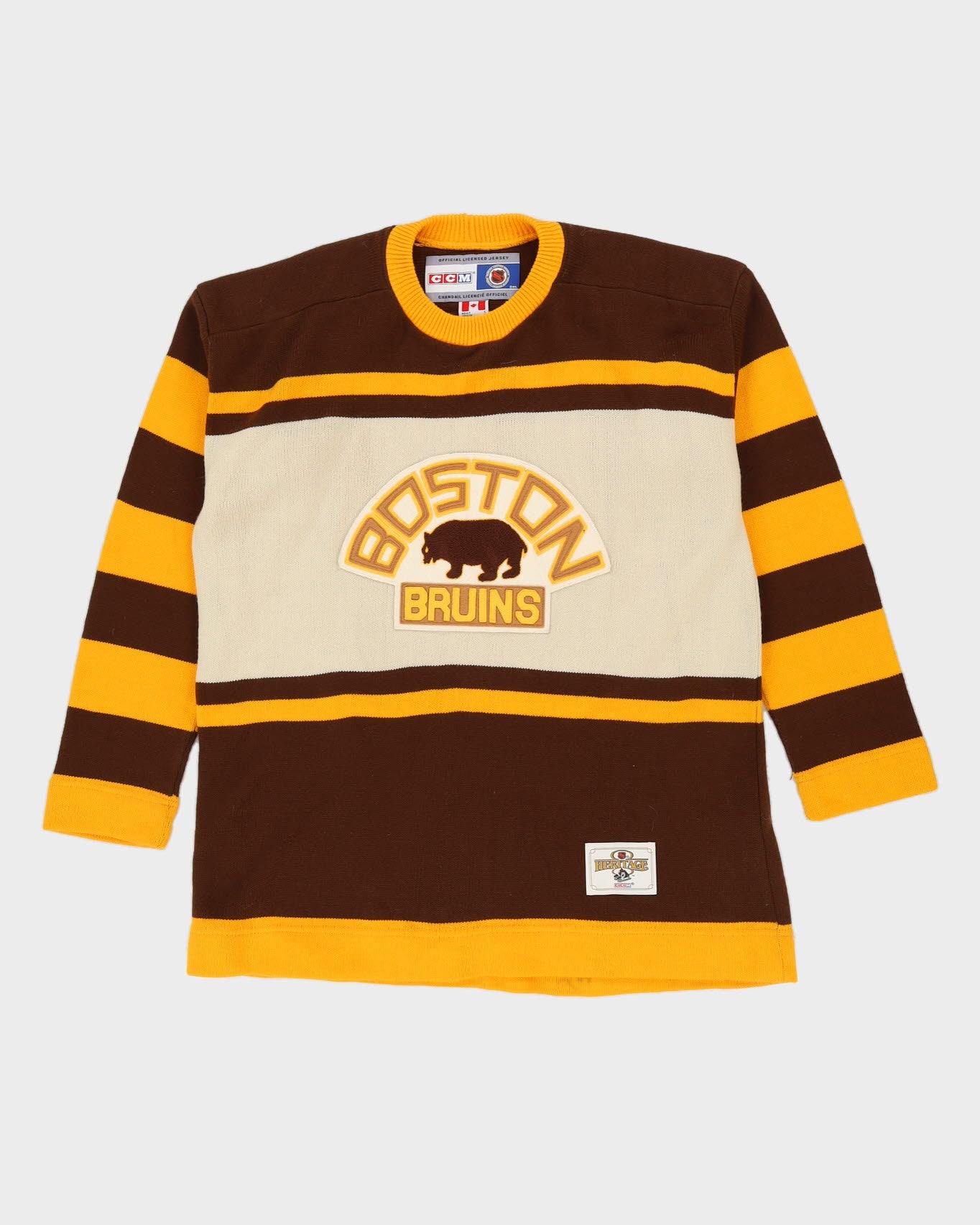 BOSTON BRUINS  1960's Away CCM Customized NHL Throwback Jersey