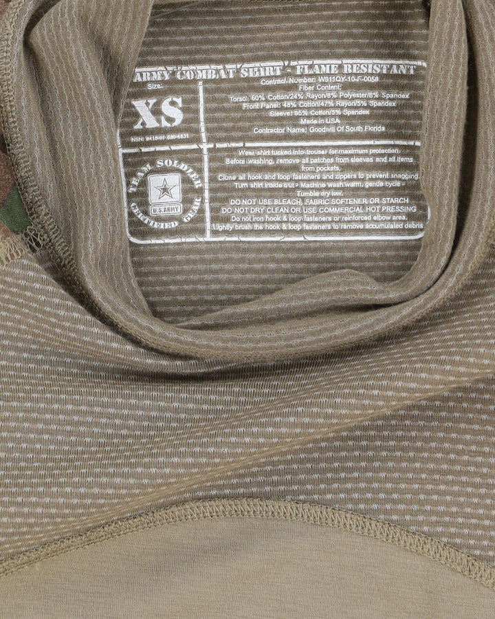 2010s US Army Multicam ACU MASSIF Combat Shirt - X-Small