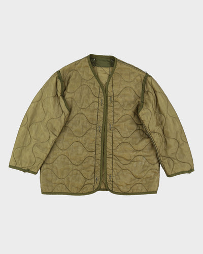 1980s Vintage US Army M65 Field Jacket Quilted Liner - Large
