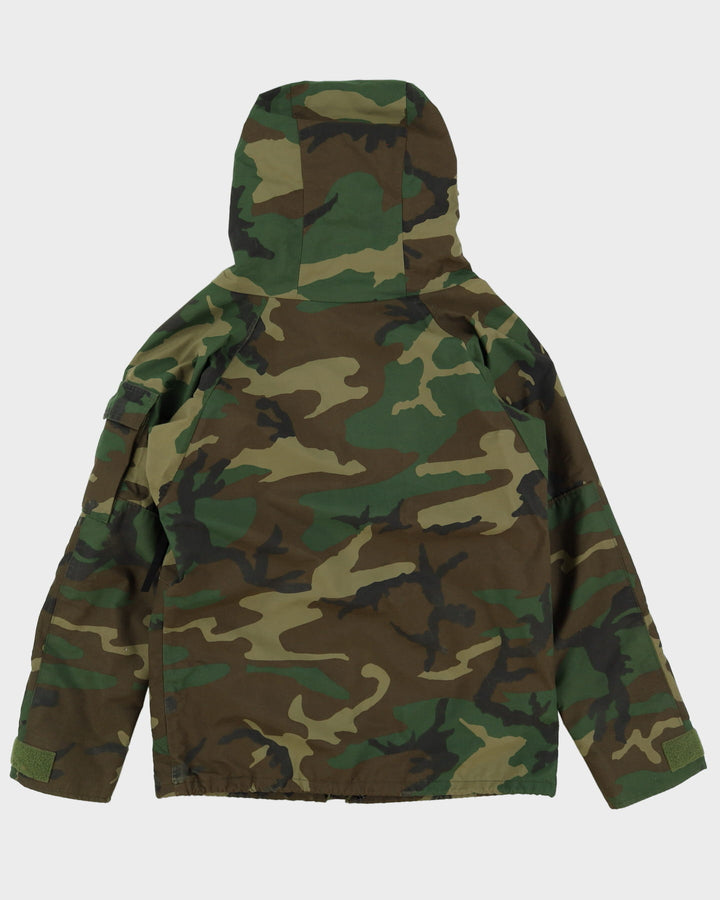 80s Vintage US Army ECWCS Woodland Camo Parka - Medium