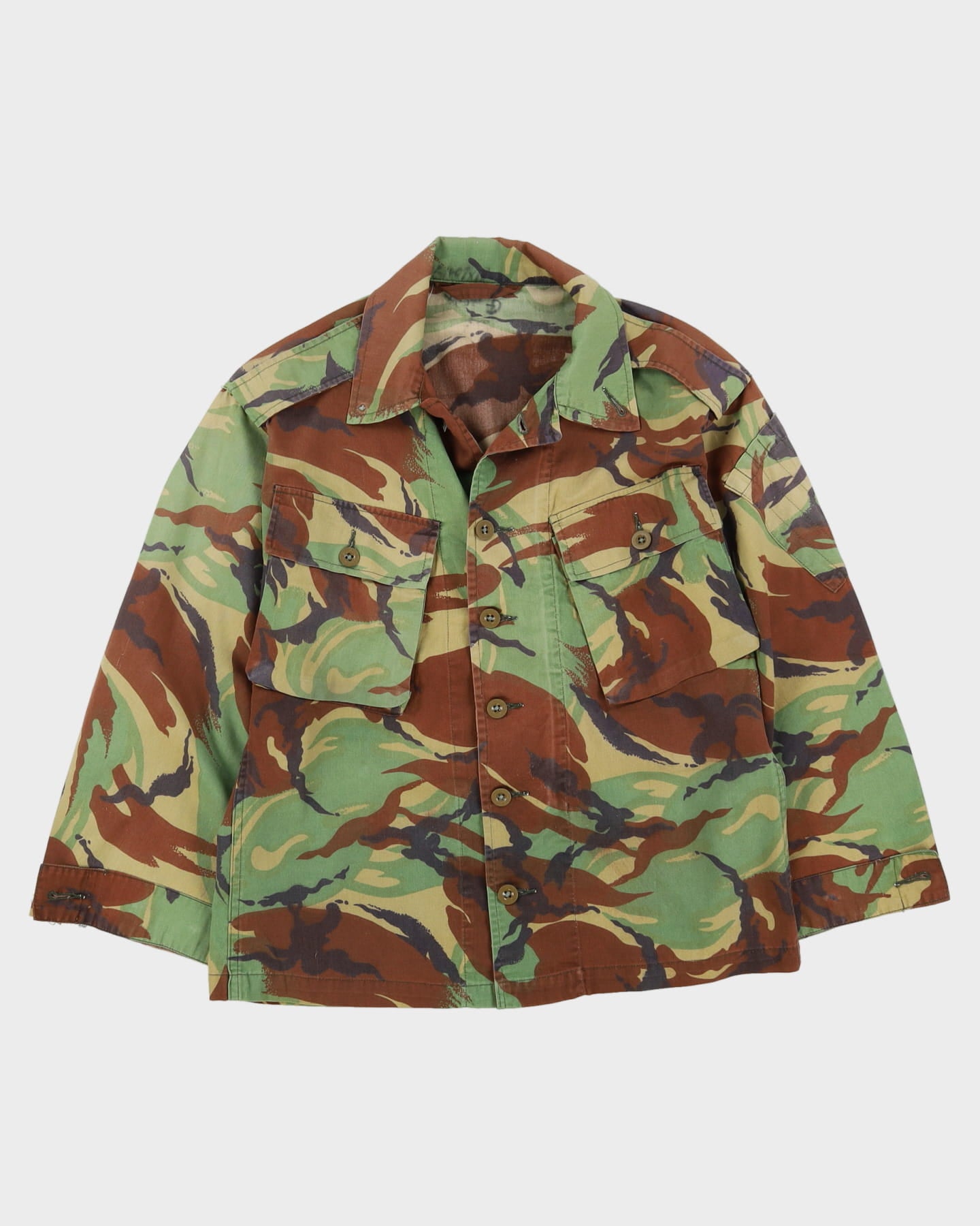 70s Vintage British Army DPM Lightweight Jungle Shirt - Small – Rokit