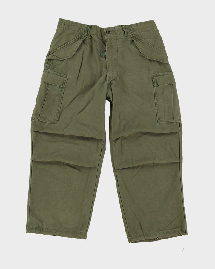 70s Vintage US Army OG-107 Cold Weather Combat Trousers - 34x26
