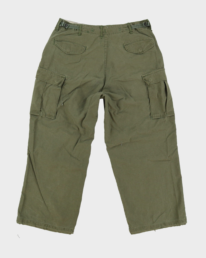 70s Vintage US Army OG-107 Cold Weather Combat Trousers - 34x26