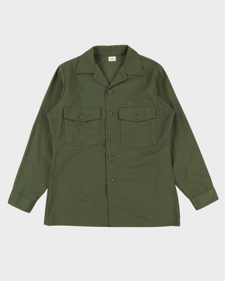 70s Vintage US Army OG-507 Dura-Press Utility Shirt - Medium