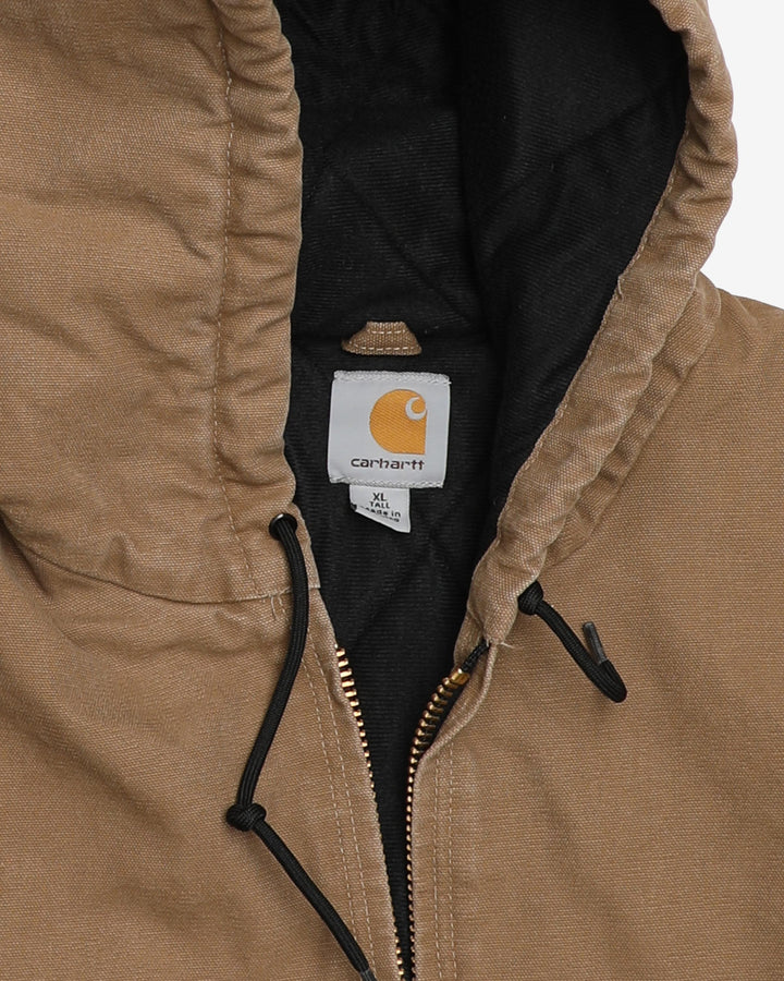Carhartt Beige / Neutral Hooded Workwear Jacket - XL Tall