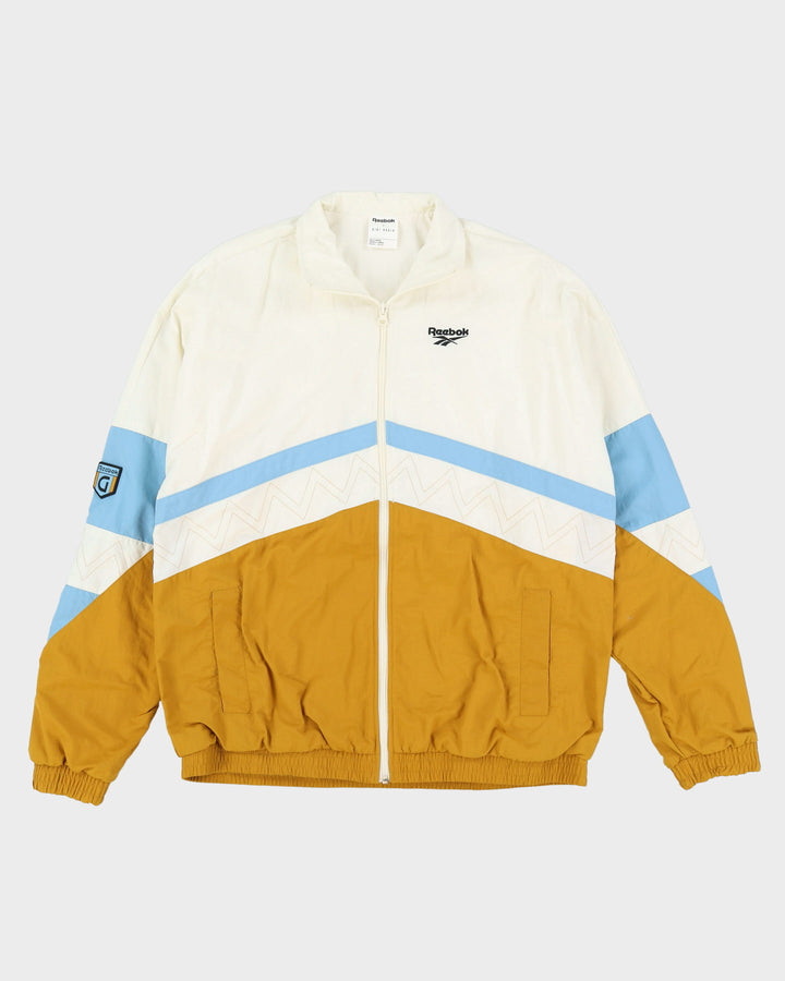 Oversized Reebok X Gigi Hadid White / Yellow Windbreaker Jacket - XS