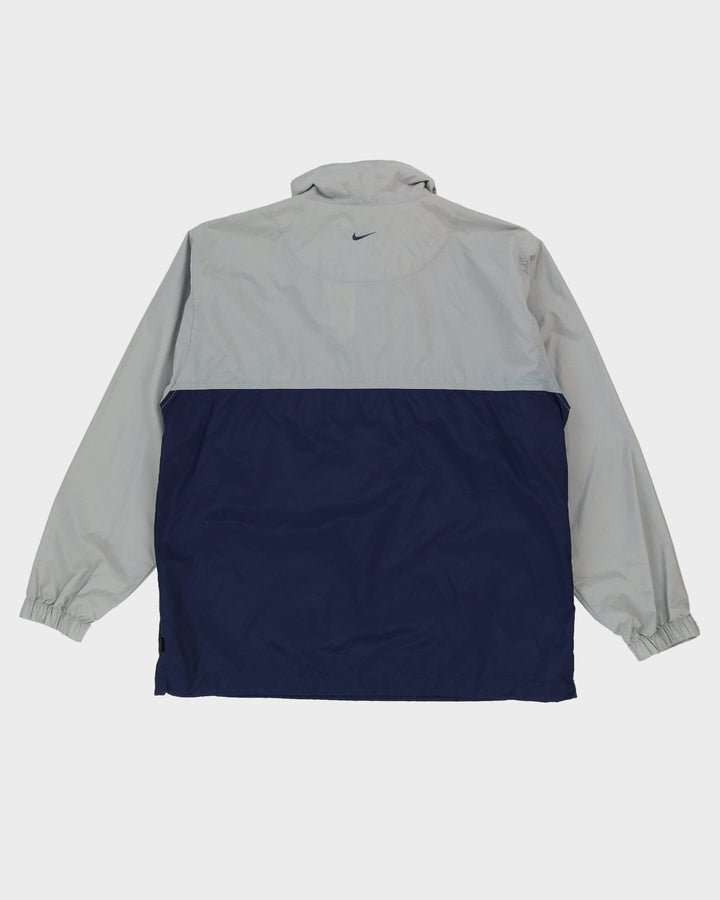 00s Nike Grey / Navy Half-Zip Windbreaker Jacket - L