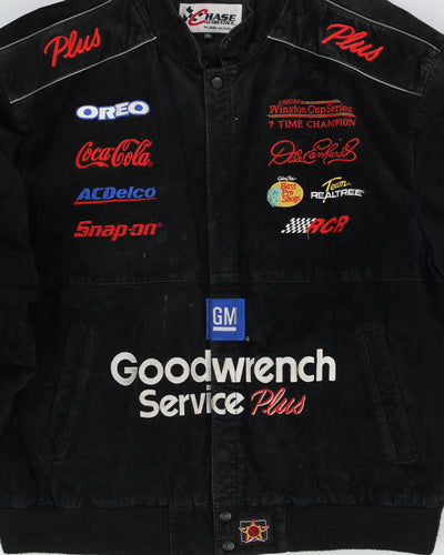 Dale Earnhardt Nascar Chase Authentics By JH Designs Black Leather Jacket - XXL