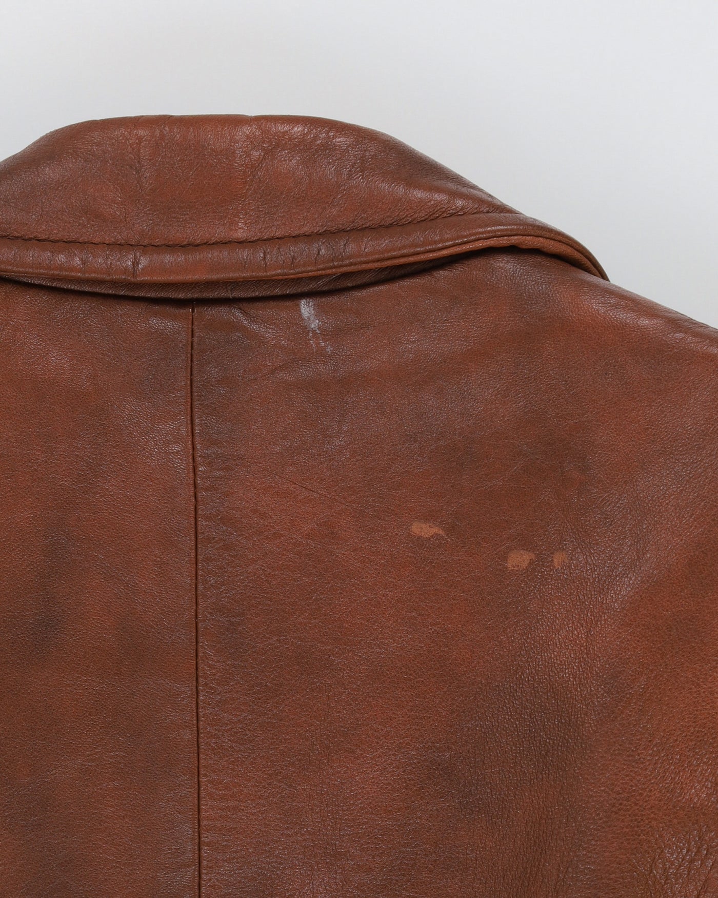Vintage 1970s Brown Leather Jacket - S