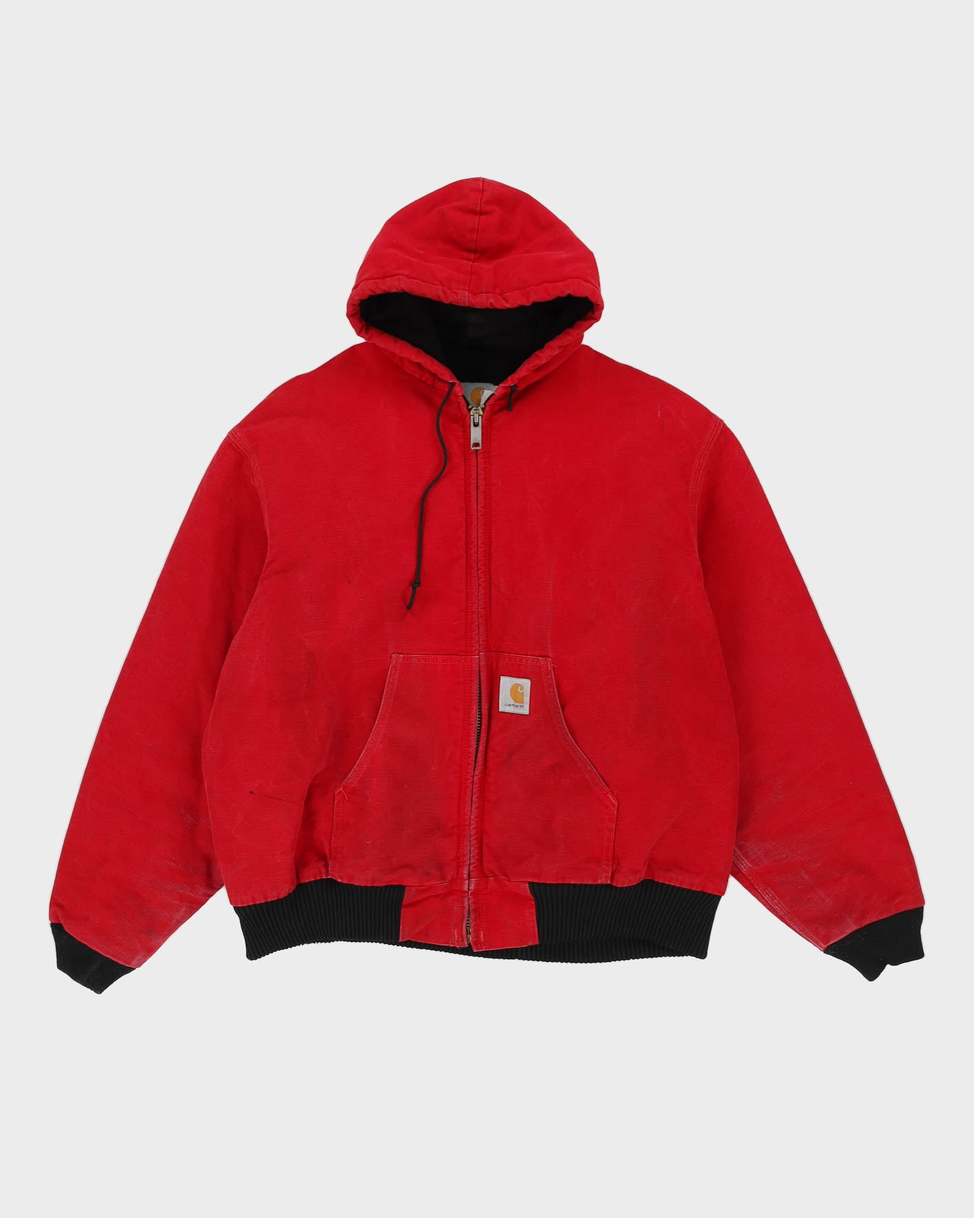ほえるCarhartt 美品 00s XL赤色アクティブジャケット 00s Carhartt Red Workwear Hooded Jacket - XL – Rokit