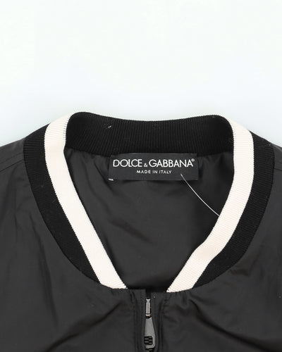 Dolce & Gabbana Black Coach Bomber Jacket - S