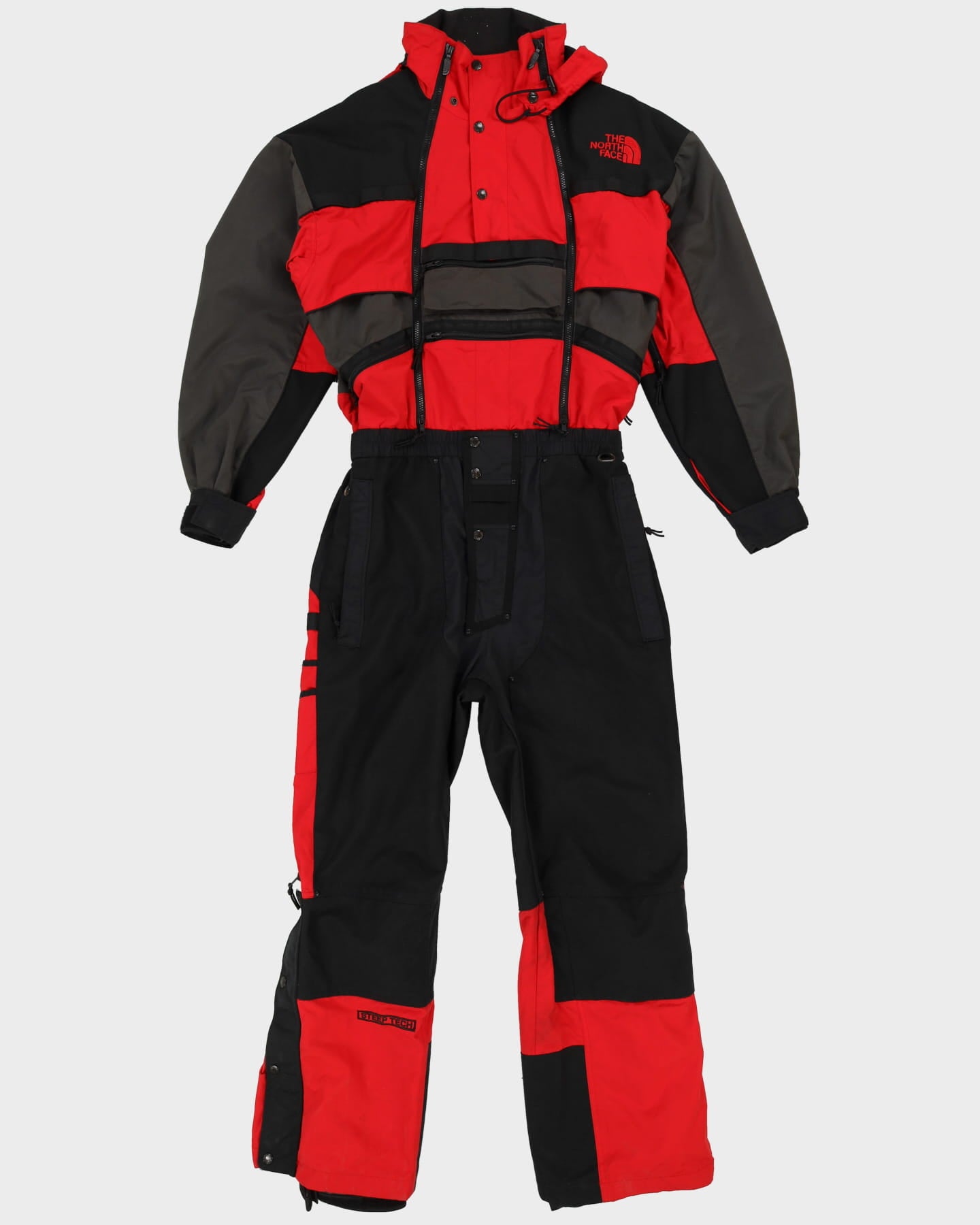 THE NORTH FACE STEEP TECH スキーウェア上下セット M The North Face Steep Tech Red / Black Ski Suit Overalls - L – Rokit