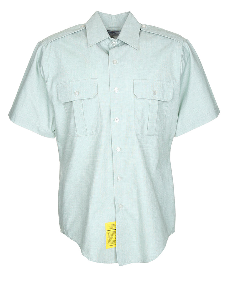 Vintage plain short sleeve with epaulettes - XXL