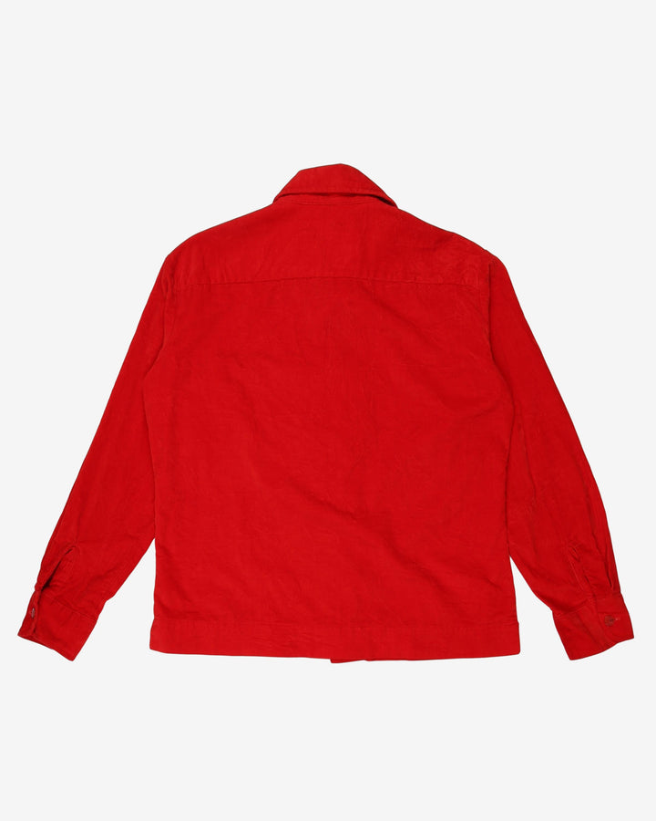 Red 70s Lancer California Button Up Shirt - L