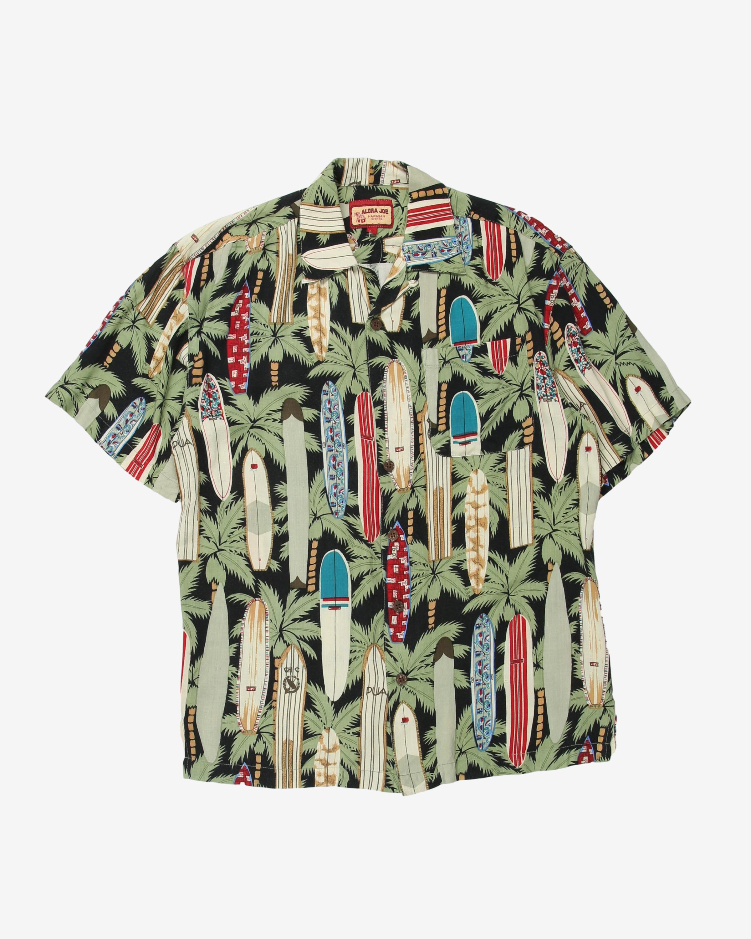 Chemise Hawaïenne Joe Caraïbes - Taille M - Vintage - Multicolore