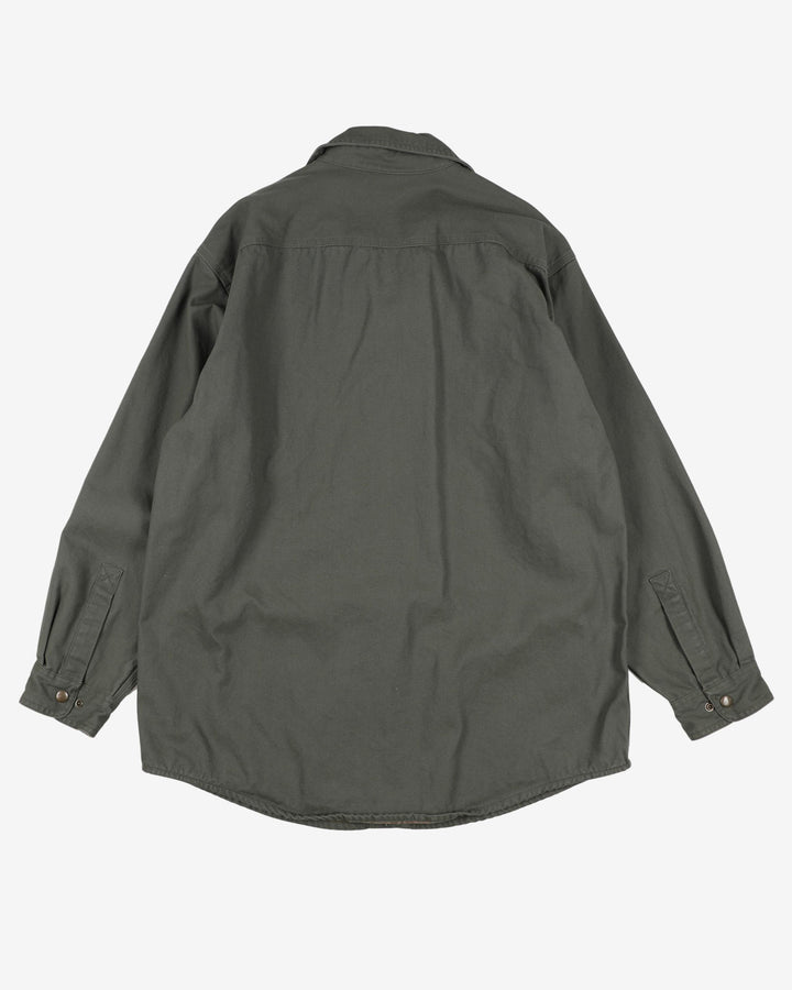 Carhartt green cotton over-shirt - L