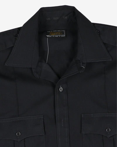 Rapier Navy Short-Sleeve Work Shirt - L