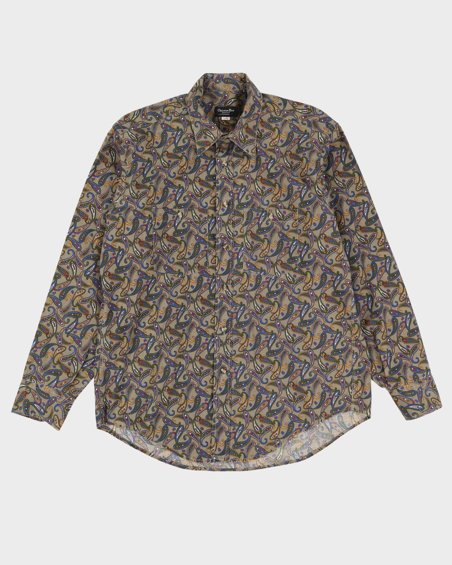 80〜90s Christian Dior ペイズリー シルクシャツヴィンテージ Vintage 90s Christian Dior Paisley Shirt - L – Rokit