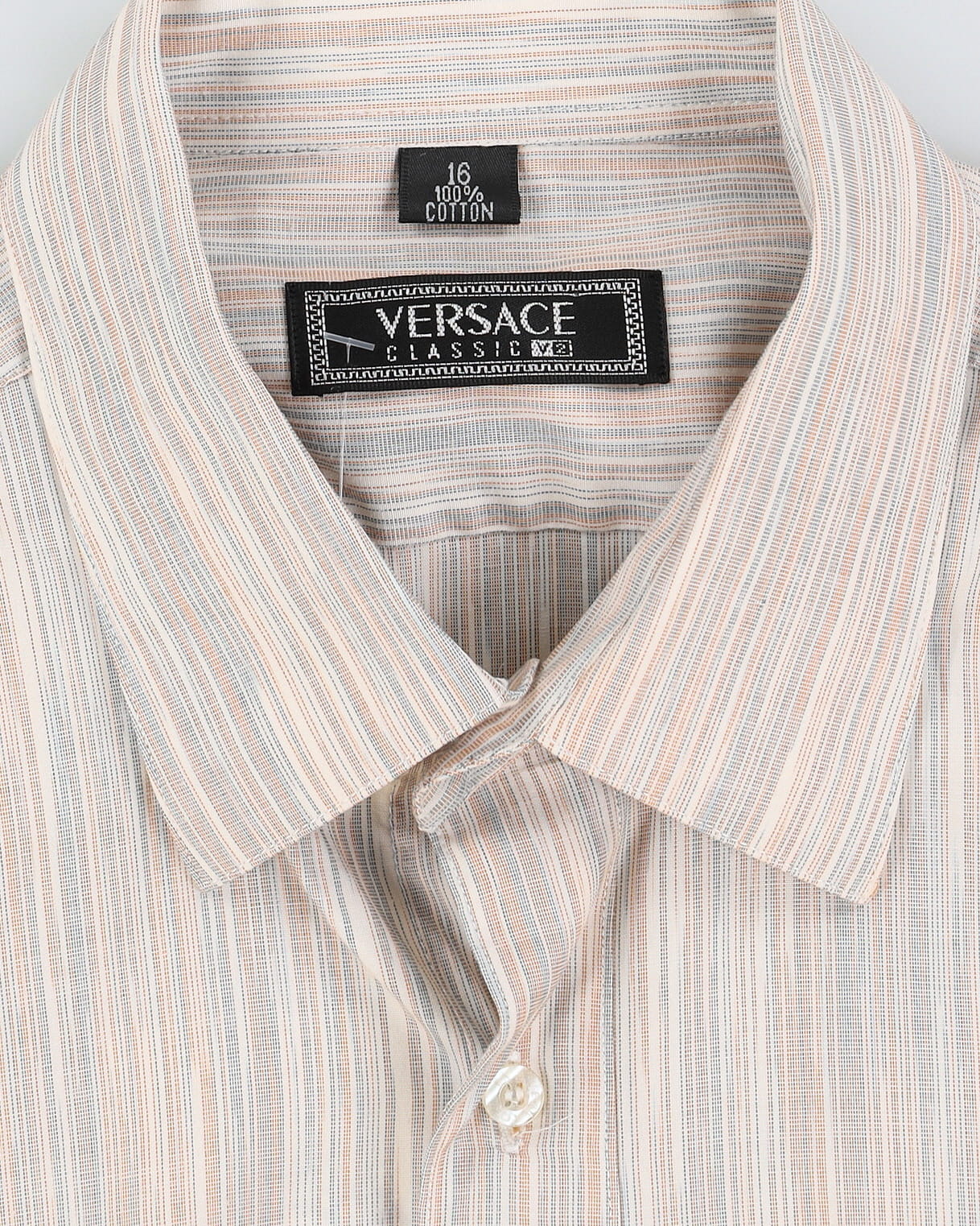 90s Versace Striped Shirt - L