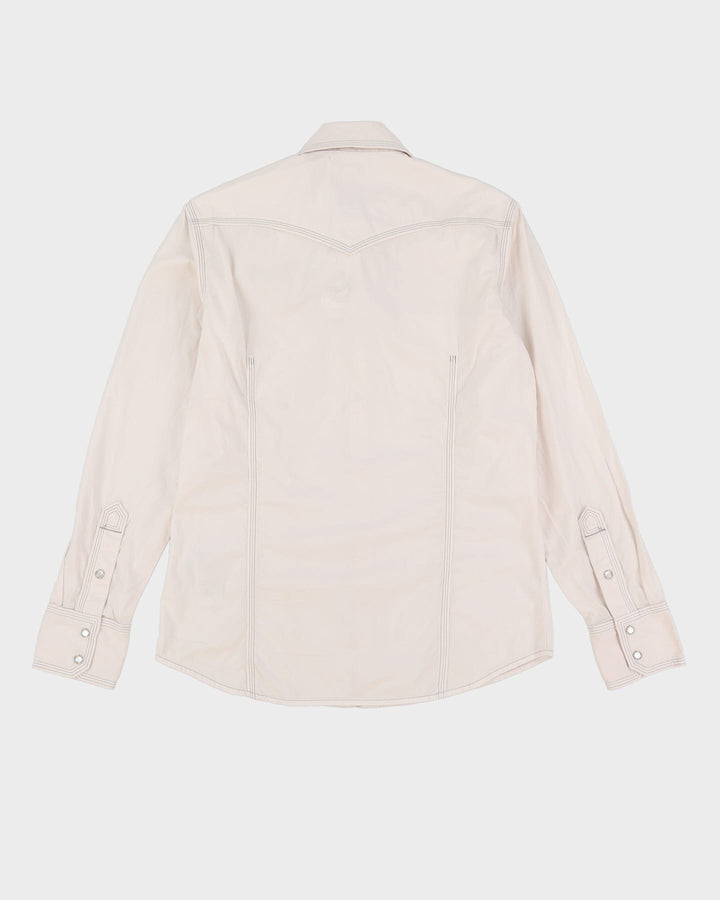 00s Y2K True Religion White Long Sleeve Shirt - M