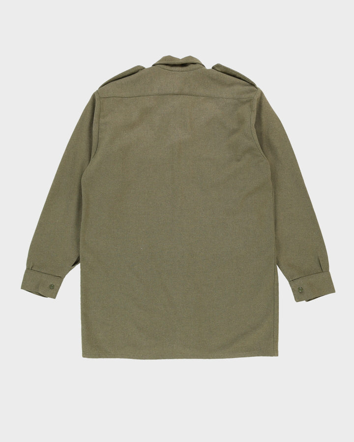 Vintage 70s Green Double Pocket Flannel Shirt - L