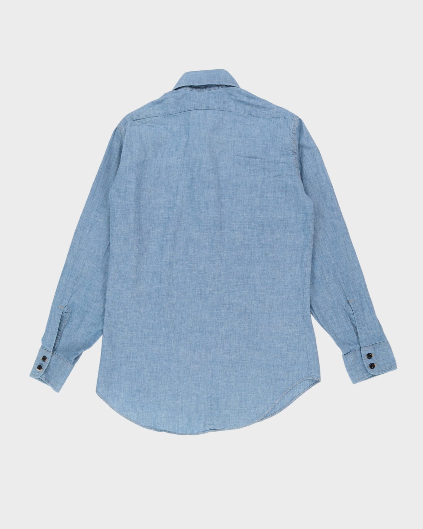 Vintage 80s Levi's Blue Lightweight Denim Shirt - M