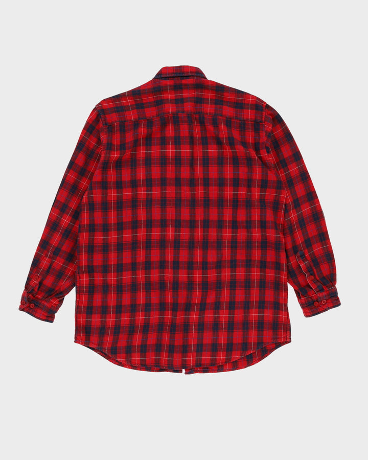Carhartt Red Check Patterned Flannel Shirt - L