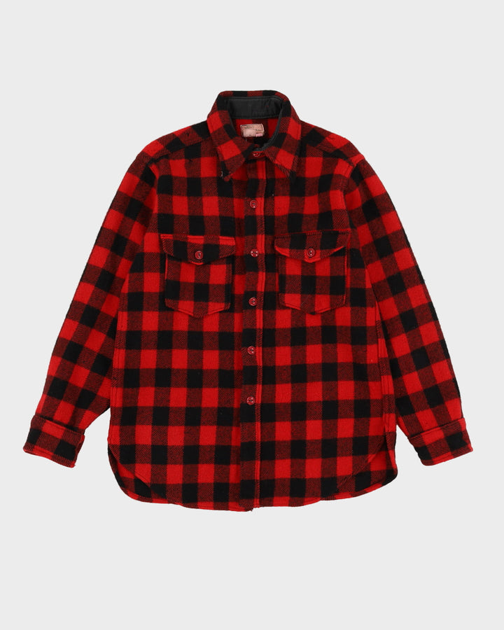 Vintage 80s L.L. Bean Red Check Long-Sleeve Flannel Shirt - M