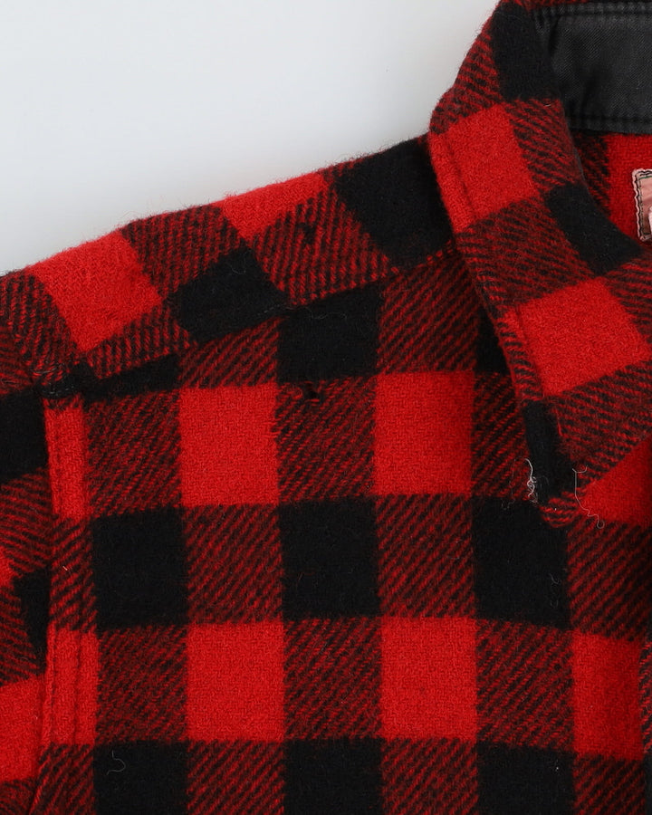 Vintage 80s L.L. Bean Red Check Long-Sleeve Flannel Shirt - M