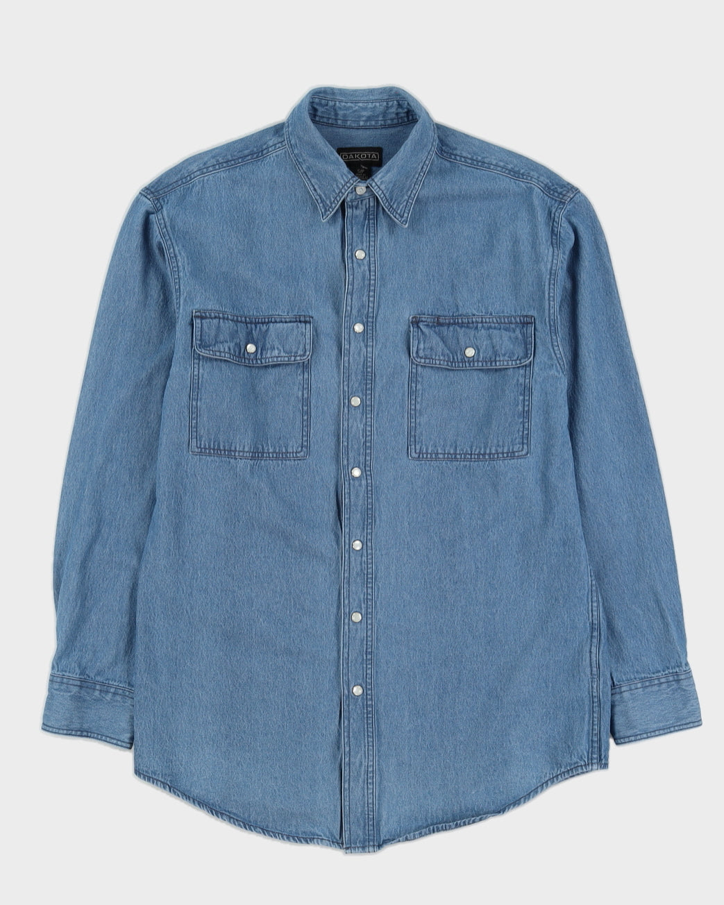 Dakota Blue Denim Long Sleeve Shirt - L