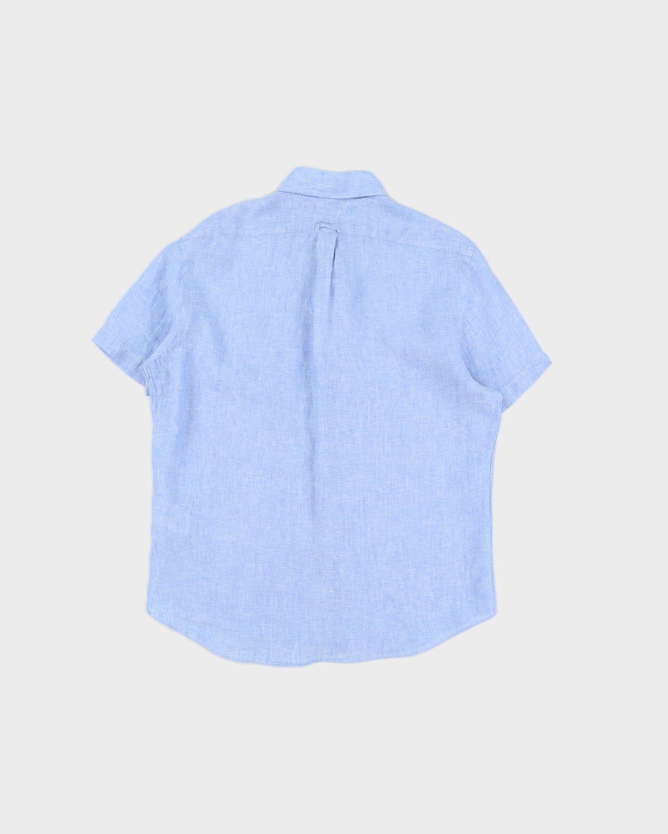 Ralph Lauren Blue Linen Short Sleeved Shirt - M