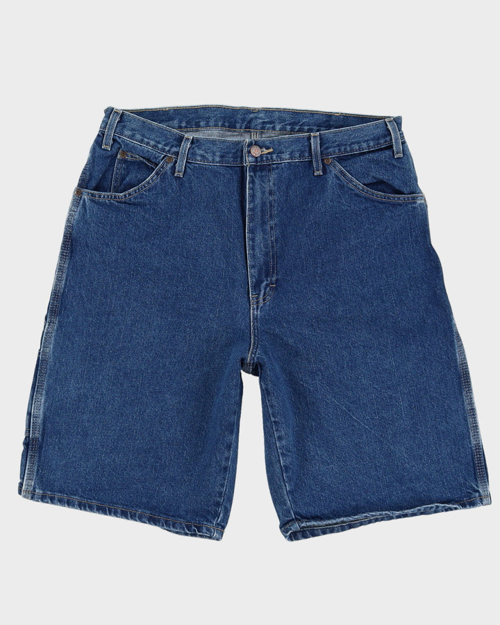 Dickies Blue Baggy Workwear Denim Shorts - W36