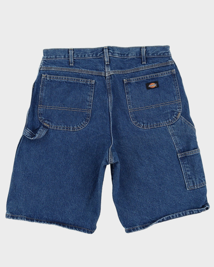 Dickies Blue Baggy Workwear Denim Shorts - W36