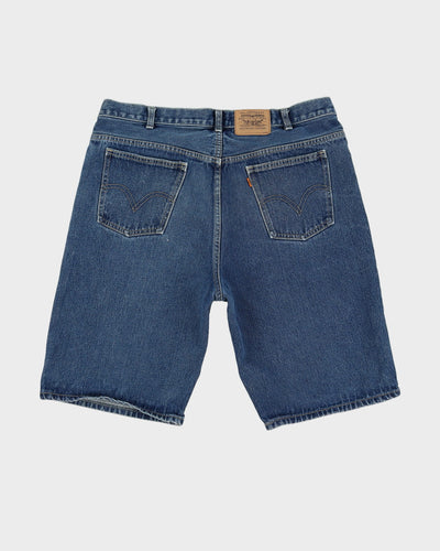 Vintage 90s Levi's Orange Tab Blue Denim Shorts - W38