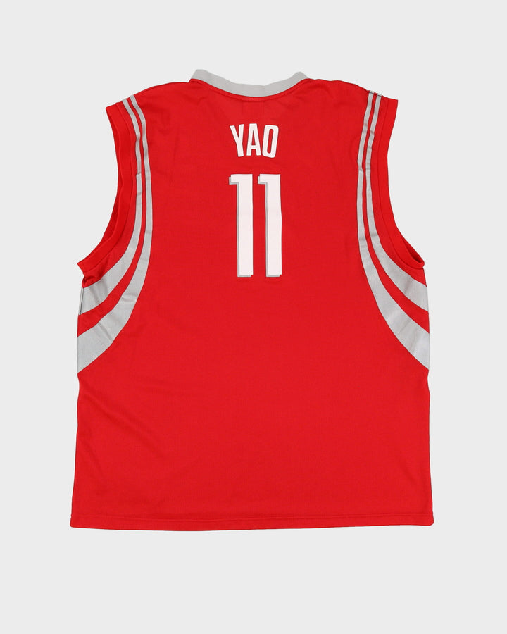 Reebok Yao Ming Houston Rockets Red NBA Basketball Jersey - XXL