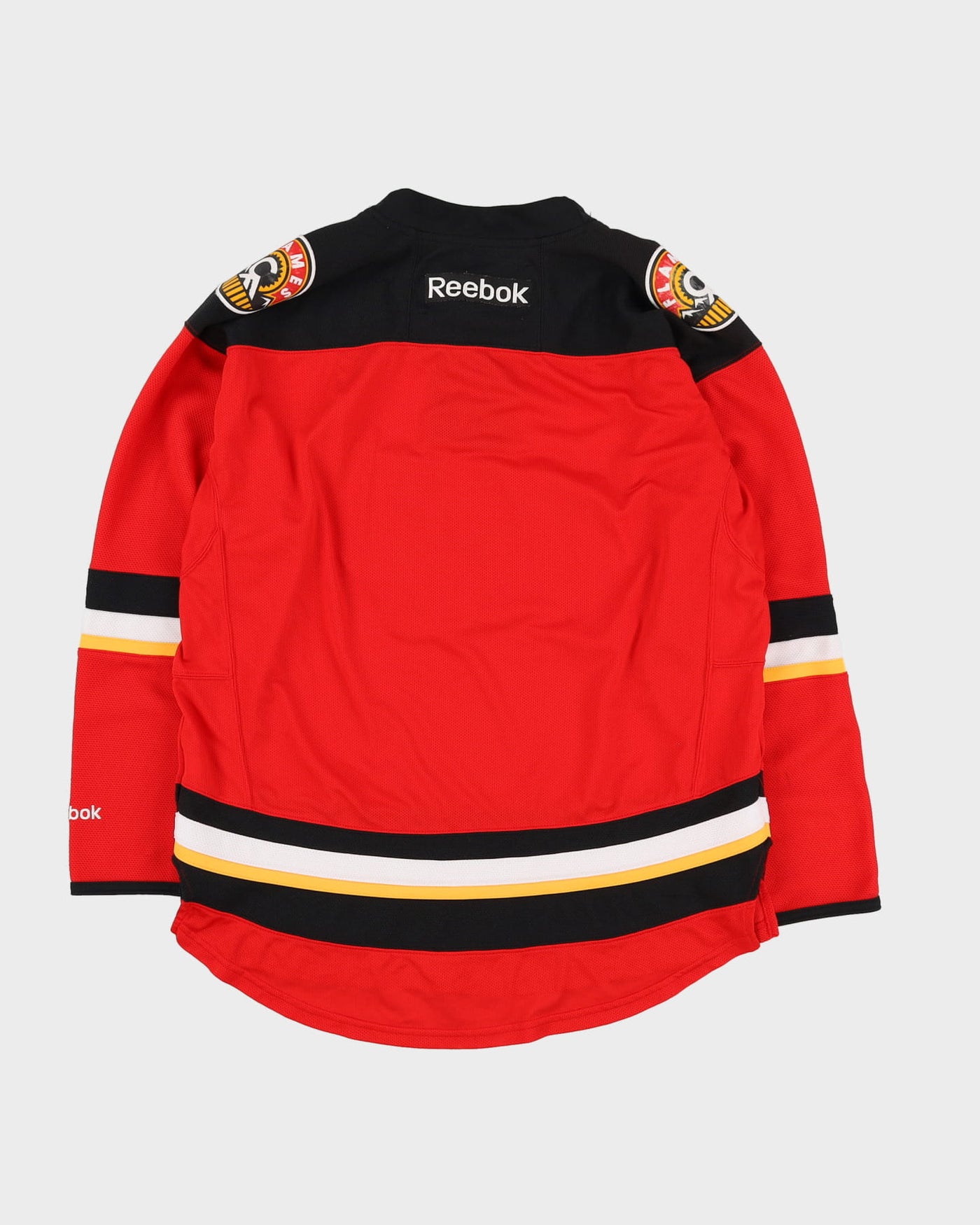 Calgary Flames Red Reebok NHL Stitched Hockey Jersey - L