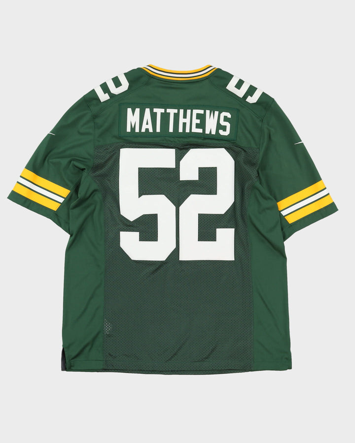 Nike Clay Matthews #52 Green Bay Packers Green Stitched NFL Jersey - L