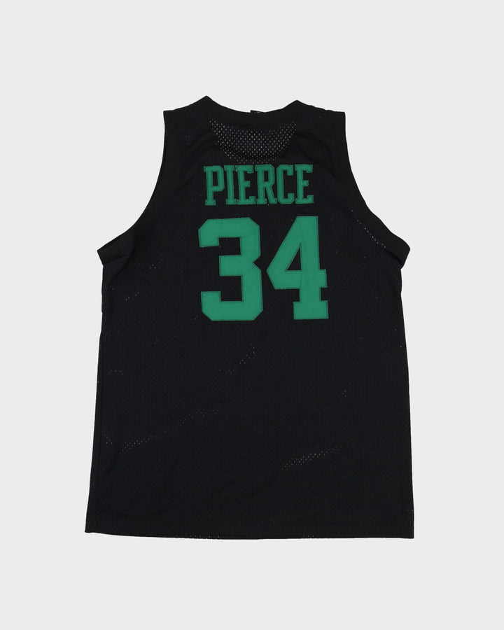 00s Nike Paul Pierce #34 Boston Celtics Black Stitched NFL Jersey - L